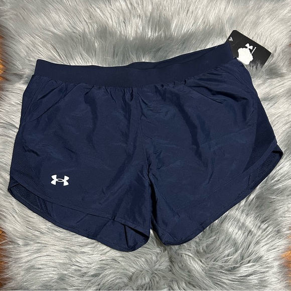 Under Armour Fly By 2.0 Shorts Loose Heatgear   Lined Running Shorts Size Medium - Picture 2 of 4